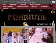 Tablet Screenshot of prehistotir.com